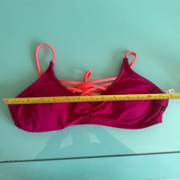 La Vie En Rose Pink and Orange Bikini Swim Top Women’s S - Picture 6 of 7